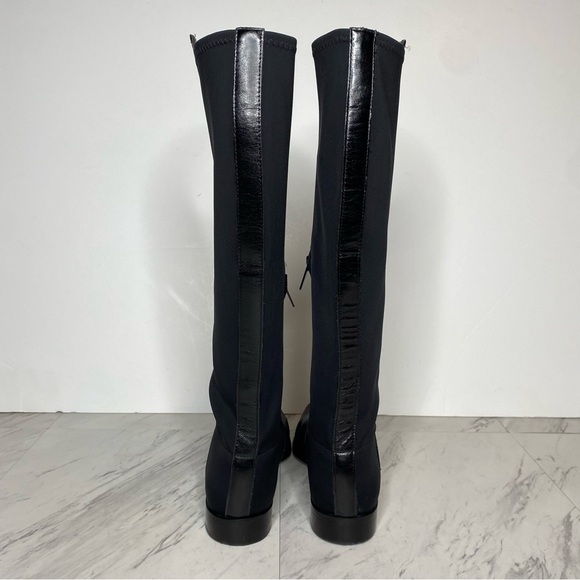 Vince Camuto Labrina Black Leather Square Toe Tall Boot 9M - Picture 3 of 13